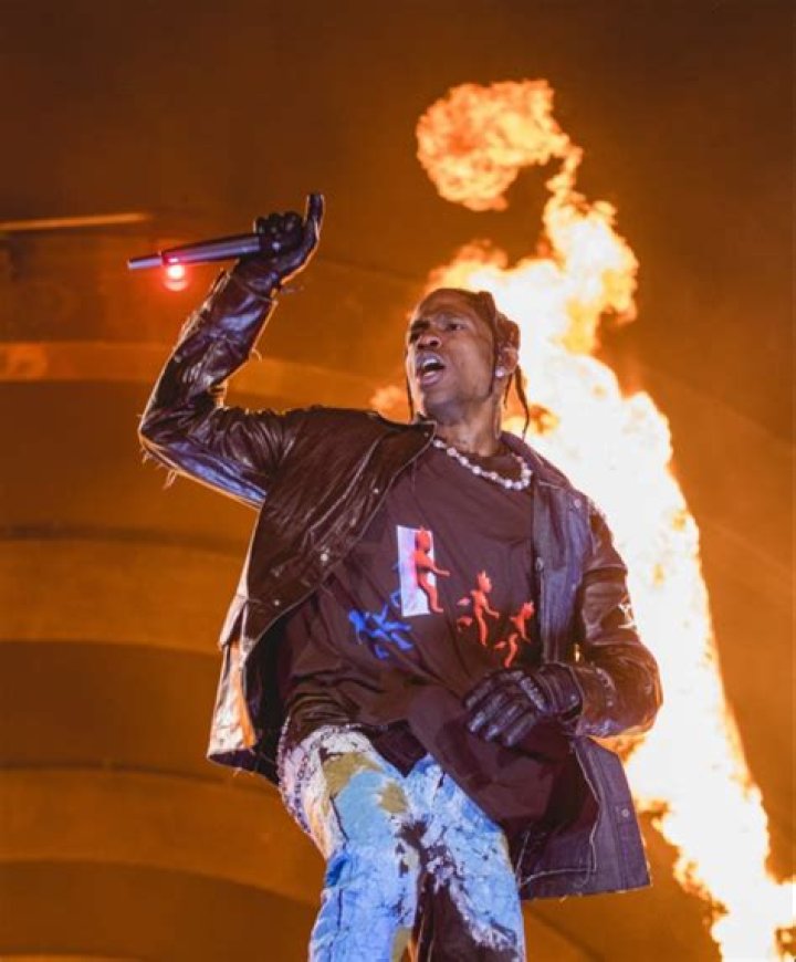 Travis Scott performs at Astroworld Festival 2021